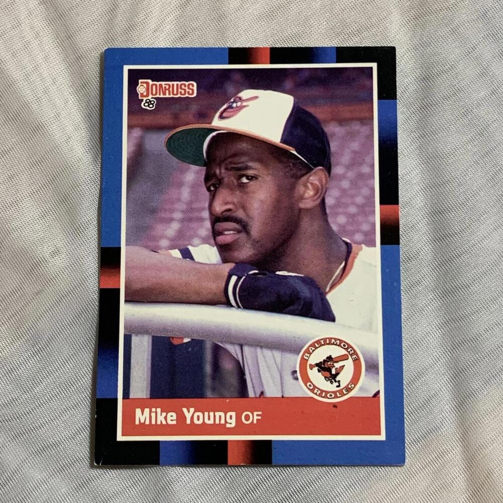 1988‎ Donruss Mike Young Baltimore Orioles Baseball Card